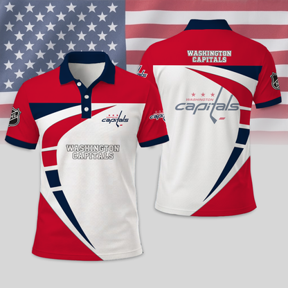 LIMITED EDITION - NEW CUSTOMIZED NHL10 WCP WASHINGTON CAPITALS T-SHIRT, POLO SHIRT, ZIP POLO SHIRT, SWEATSHIRT, HOODIE & ZIP HOODIE