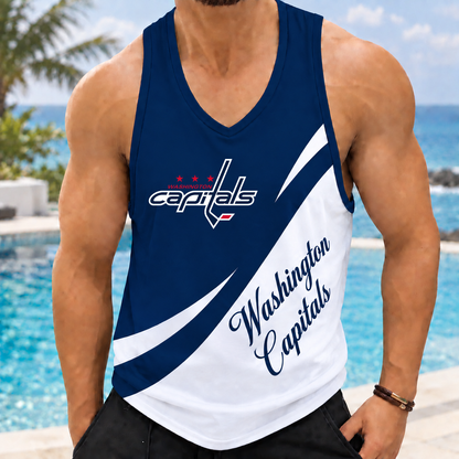 LIMITED EDITION - NEW CUSTOMIZED NHL10 WCP WASHINGTON CAPITALS MEN'S TANK TOP