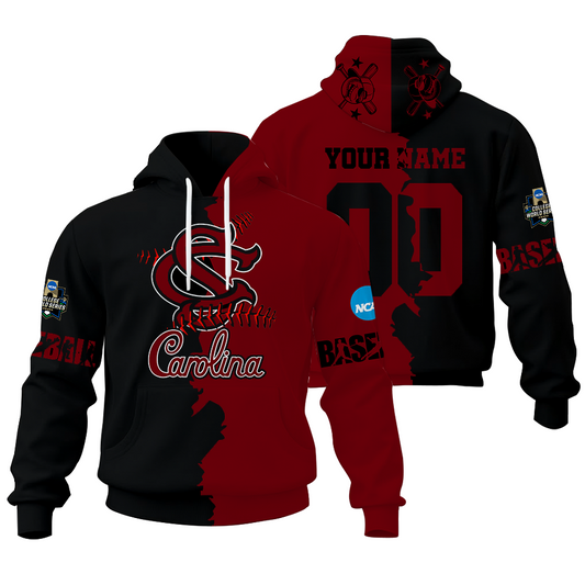 LIMITED EDITION - NEW CUSTOMIZED NCAA CWS10 SCG SC GAMECOCKS UNISEX HOODIE & ZIP HOODIE