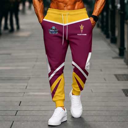 LIMITED EDITION - NEW CUSTOMIZED NCAA MFF11 ASS ARIZONA STATE SUN DEVILS SWEATPANTS