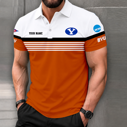 LIMITED EDITION - NEW CUSTOMIZED NCAA FBS11 BYU BYU COUGARS POLO SHIRT
