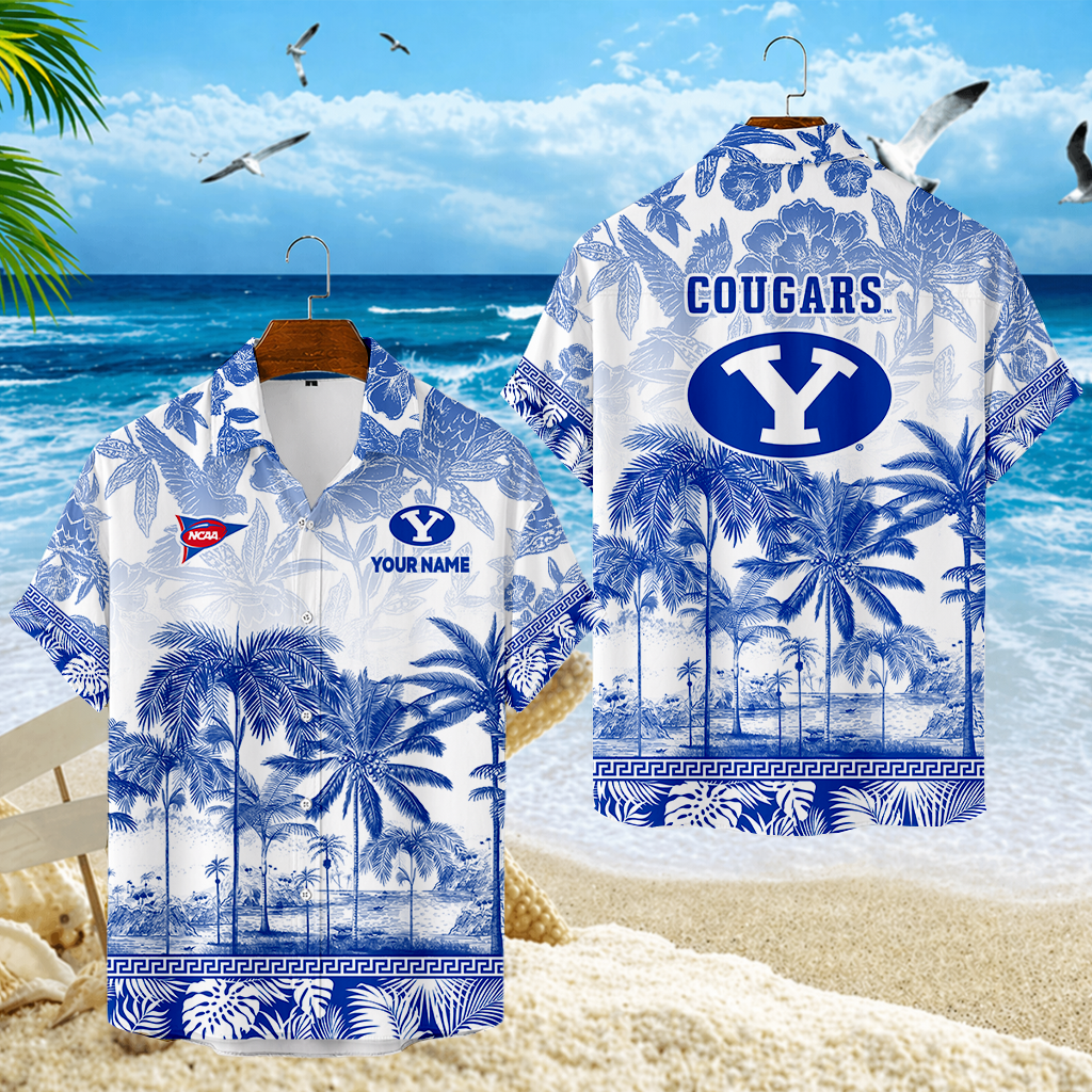 LIMITED EDITION - NEW CUSTOMIZED FBS11 BYU BYU COUGARS UNISEX HAWAIIAN SHIRT