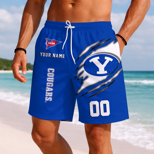LIMITED DROP - NEW CUSTOMIZED | NCAA FBS11 BYU BYU COUGARS SHORT PANTS