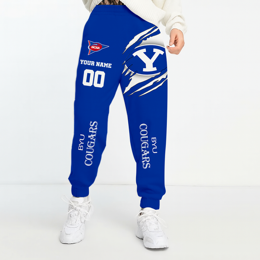 LIMITED DROP - NEW CUSTOMIZED | NCAA FBS11 BYU BYU COUGARS UNISEX LONG PANTS
