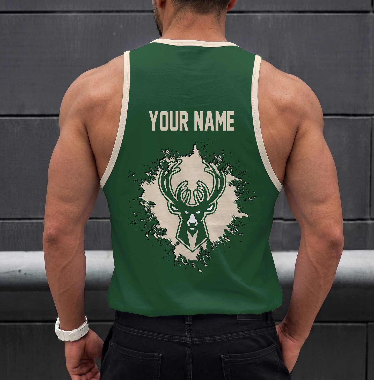 FINAL SALE - NEW CUSTOMIZED NBA11 MBU MILWAUKEE BUCKS UNISEX TANK TOP