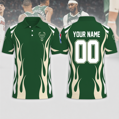 FINAL SALE - NEW CUSTOMIZED NBA11 MBU MILWAUKEE BUCKS T-SHIRT, POLO SHIRT, ZIP POLO SHIRT, SWEATSHIRT, HOODIE & ZIP HOODIE
