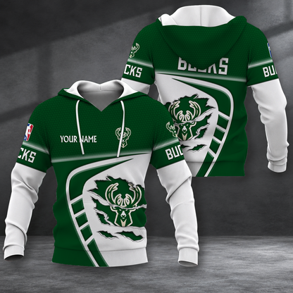 FINAL SALE - NEW CUSTOMIZED NBA11 MBU MILWAUKEE BUCKS T-SHIRT, POLO SHIRT, ZIP POLO SHIRT, SWEATSHIRT, HOODIE & ZIP HOODIE