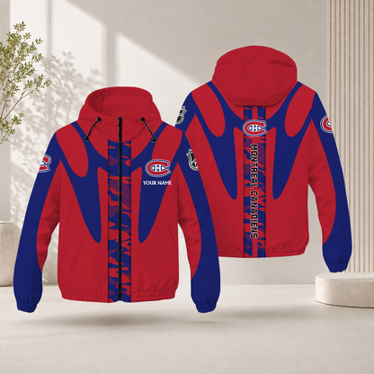 LIMITED EDITION - NEW CUSTOMIZED NHL11 MCD MONTREAL CANADIENS WINDBREAKER JACKET