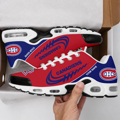 LIMITED EDITION - NEW CUSTOMIZED NHL11 MCD MONTREAL CANADIENS AIR MAX PLUS SNEAKERS