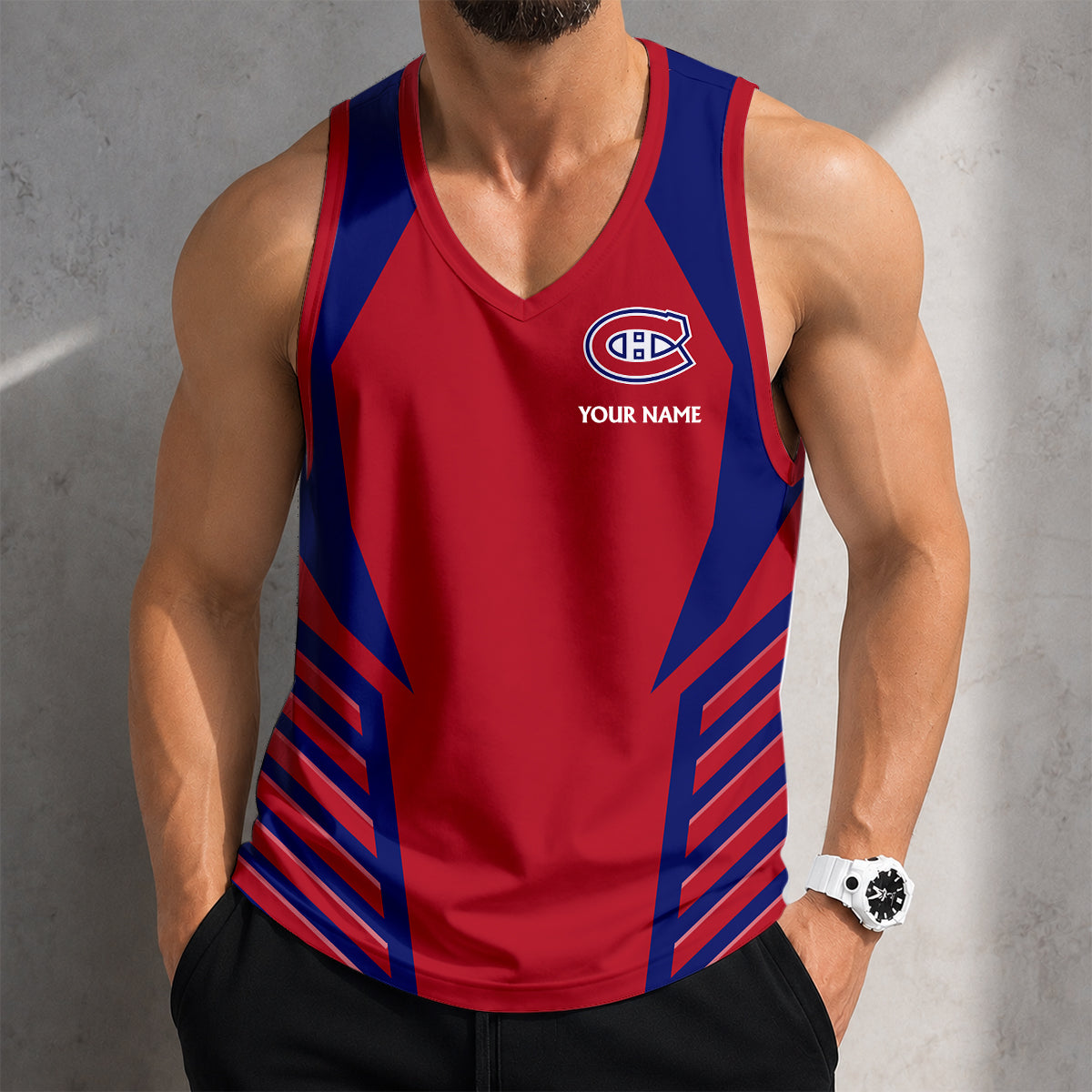 LIMITED EDITION - NEW CUSTOMIZED NHL11 MCD MONTREAL CANADIENS MEN'S TANK TOP