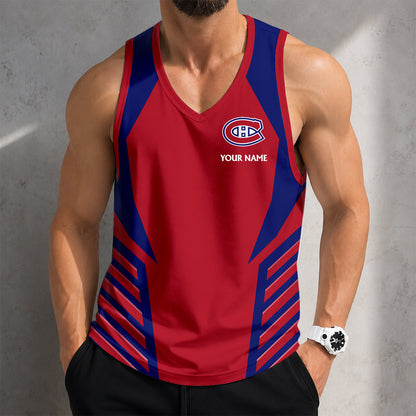 LIMITED EDITION - NEW CUSTOMIZED NHL11 MCD MONTREAL CANADIENS MEN'S TANK TOP