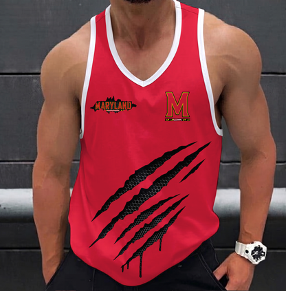 EXCLUSIVE EDTION - NEW CUSTOMIZED NCAA MAM11 MLT MARYLAND TERRAPINS STRAPPY UNISEX TANK TOP