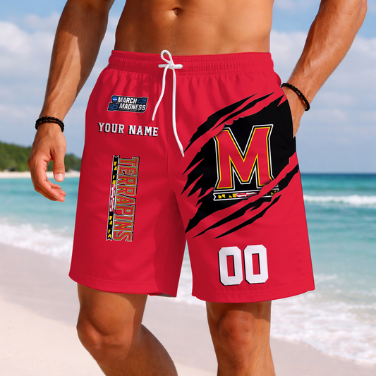 LIMITED DROP - NEW CUSTOMIZED | NCAA MAM11 MLT ML TERRAPINS SHORT PANTS