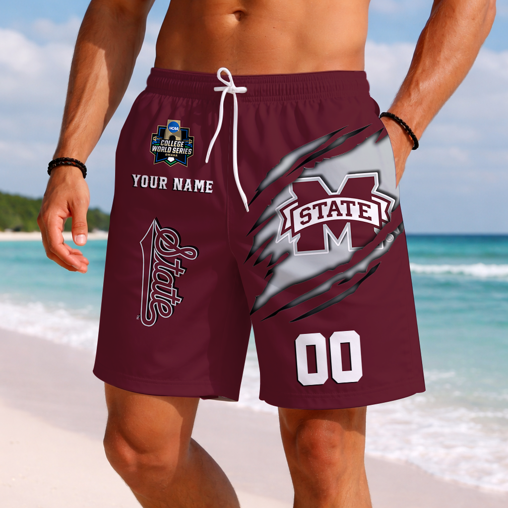 LIMITED DROP - NEW CUSTOMIZED | NCAA CWS11 MSB MI STATE BULLDOGS SHORT PANTS