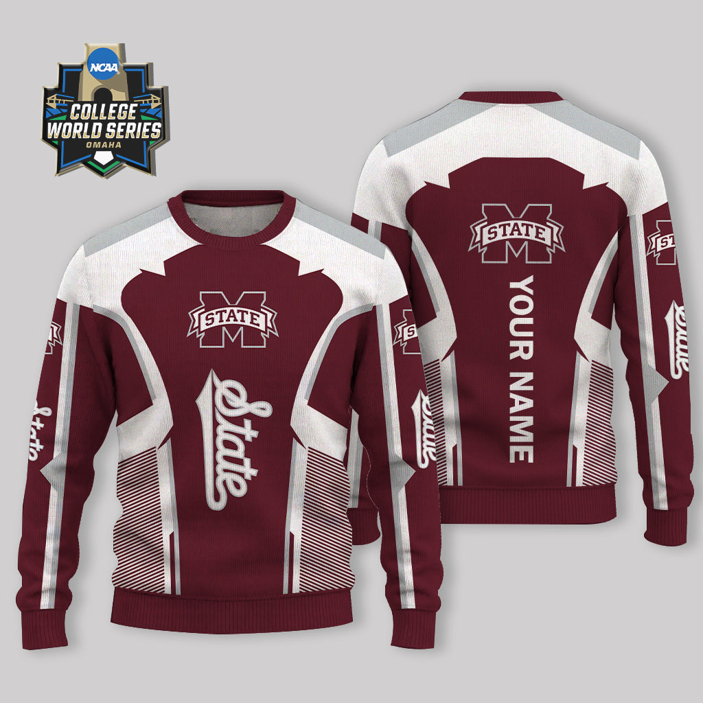 LIMITED EDITION - NEW CUSTOMIZED NCAA CWS11 MSB MISSISSIPPI STATE BULLDOGS UGLY SWEATER