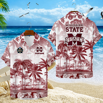 LIMITED EDITION - NEW CUSTOMIZED CWS11 MSB MISSISSIPPI STATE BULLDOGS UNISEX HAWAIIAN SHIRT
