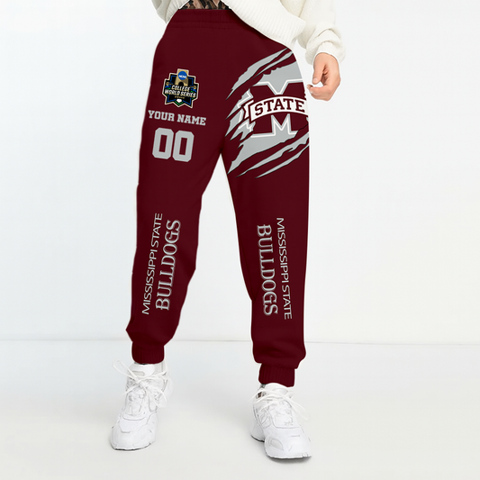LIMITED DROP - NEW CUSTOMIZED | NCAA CWS11 MSB MI STATE BULLDOGS UNISEX LONG PANTS