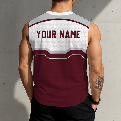 LIMITED EDITION - NEW CUSTOMIZED NCAA CWS11 MSB MISSISSIPPI STATE BULLDOGS MEN'S GYM SHIRT