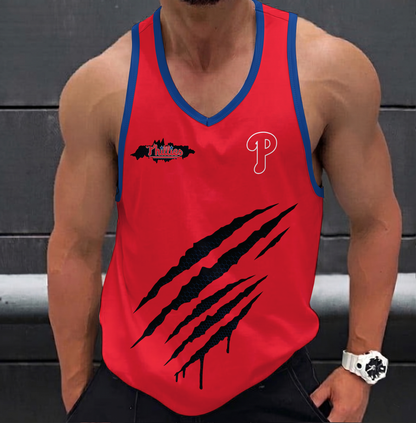 FINAL SALE - NEW CUSTOMIZED MLB11 PHILADELPHIA PHILLIES UNISEX TANK TOP