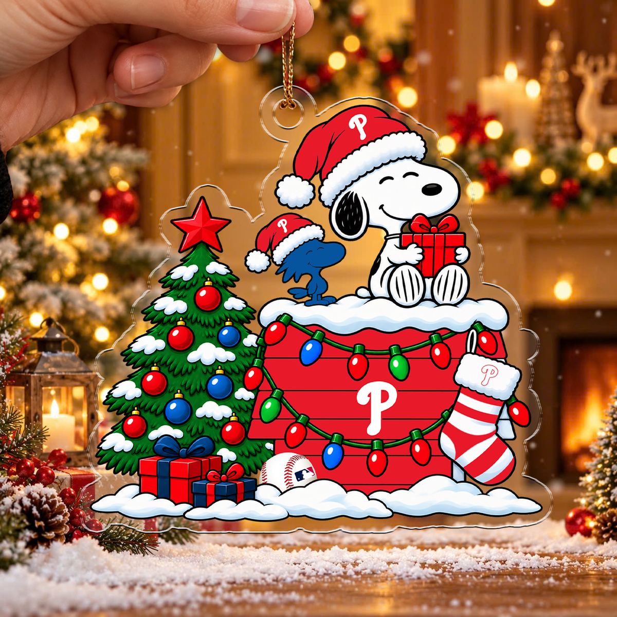 MEGA SALE - NEW CUSTOMIZED MLB11 PPS PHILADELPHIA PHILLIES CHRISTMAS ACRYLIC ORNAMENT