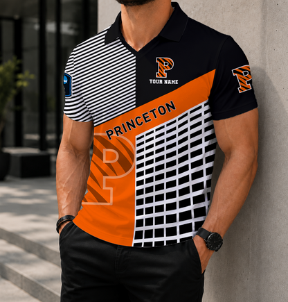 LIMITED EDITION - NEW CUSTOMIZED NCAA CFH11 PRT PRINCETON TIGERS POLO SHIRT