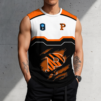LIMITED EDITION - NEW CUSTOMIZED NCAA CFH11 PRT PRINCETON TIGERS MEN'S GYM SHIRT