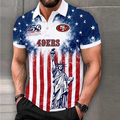 MEGA SALE - NEW CUSTOMIZED NFL11 SF49 SAN FRANCISCO 49ERS POLO SHIRT, ZIP POLO SHIRT & T-SHIRTS