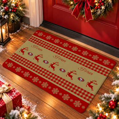 ELITE EDITION - NEW CUSTOMIZED NFL11 SF49 SAN FRANCISCO 49ERS WATER-ABSORBENT FLOOR MAT
