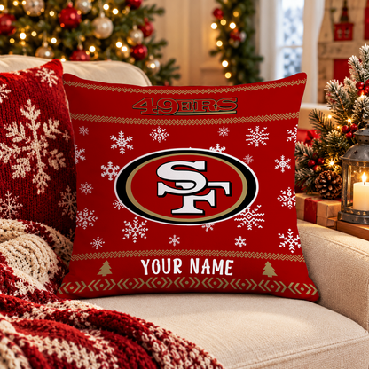 FINAL SALE - NEW PERSONALIZED NFL11 SF49 SAN FRANCISCO 49ERS PILLOW CASE