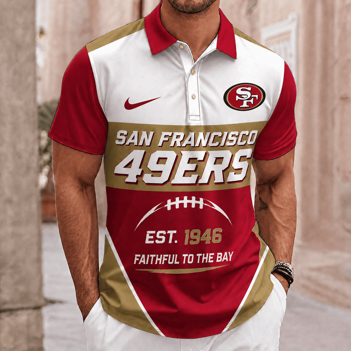 ELITE EDITION - NEW CUSTOMIZED NFL11 SF49 SAN FRANCISCO 49ERS POLO SHIRT, ZIP POLO SHIRT & T-SHIRTS