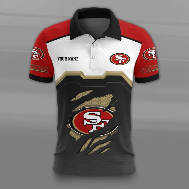 VIRAL EDITION - NEW CUSTOMIZED NFL11 SF49 SAN FRANCISCO 49ERS T-SHIRT, POLO SHIRT, ZIP POLO SHIRT, SWEATSHIRT, HOODIE & ZIP HOODIE