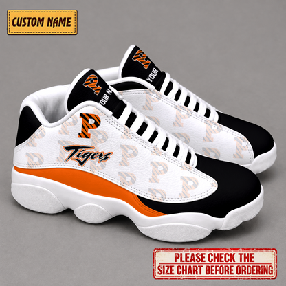LIMITED EDITION - NEW CUSTOMIZED NCAA CFH11 PRT PRINCETON TIGERS  AIR JORDAN 13 LOW TOP SNEAKER