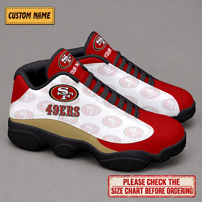 LIMITED EDITION - NEW CUSTOMIZED NFL11 SF49 SAN FRANCISCO 49ERS AIR JORDAN 13 LOW TOP SNEAKER