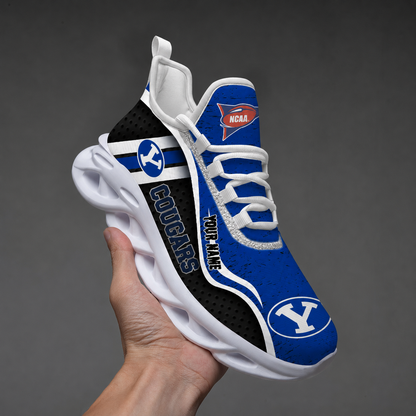 HOT DEAL - NEW CUSTOMIZED NCAA FBS11 BYU BYU COUGARS CLUNKY SNEAKERS