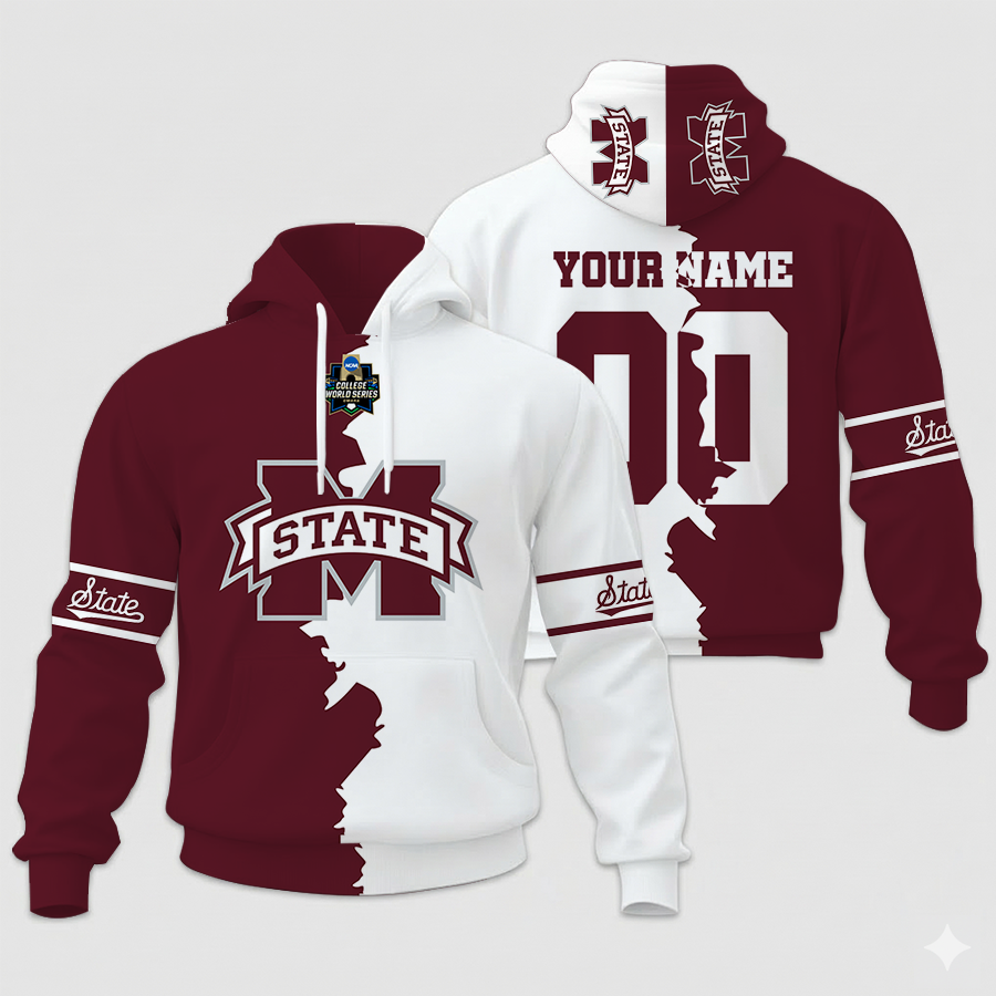 LIMITED EDITION - NEW CUSTOMIZED NCAA CWS11 MSB MI STATE BULLDOGS UNISEX HOODIE & ZIP HOODIE