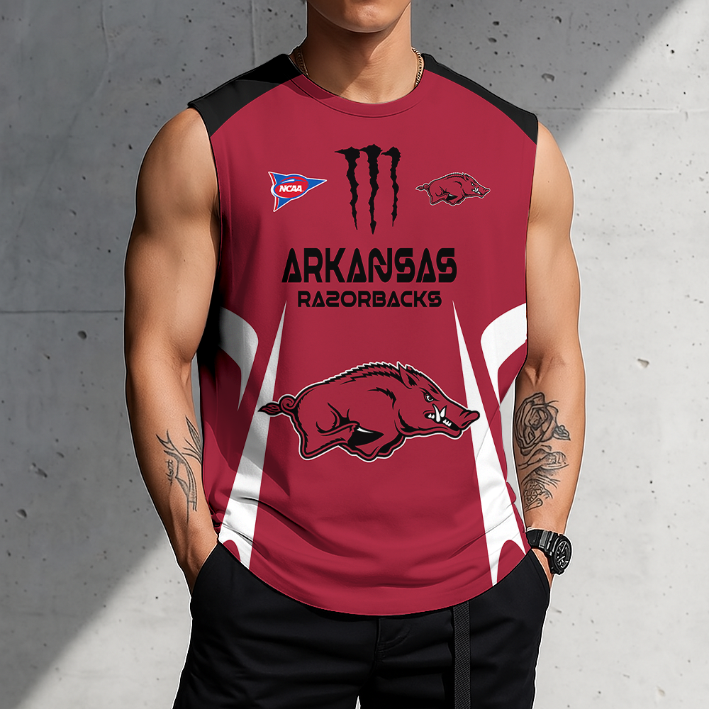 ACTIVE OFFER - NEW CUSTOMIZED | NCAA FBS12 AKR AK RAZORBACKS MEN'S GYM SHIRT