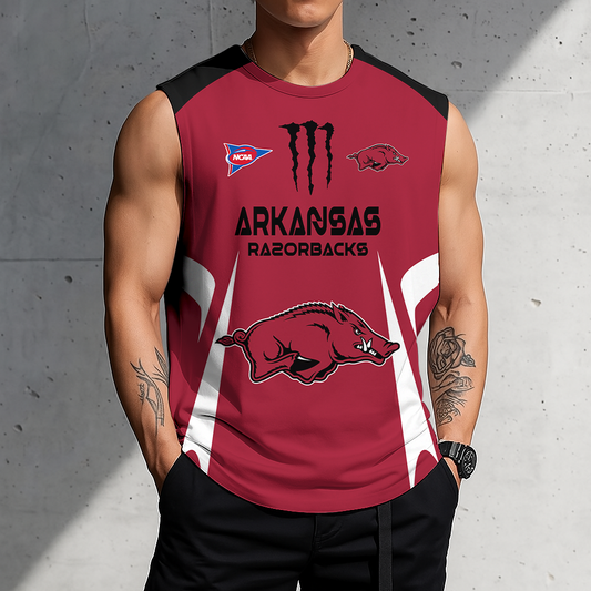 ACTIVE OFFER - NEW CUSTOMIZED | NCAA FBS12 AKR AK RAZORBACKS MEN'S GYM SHIRT
