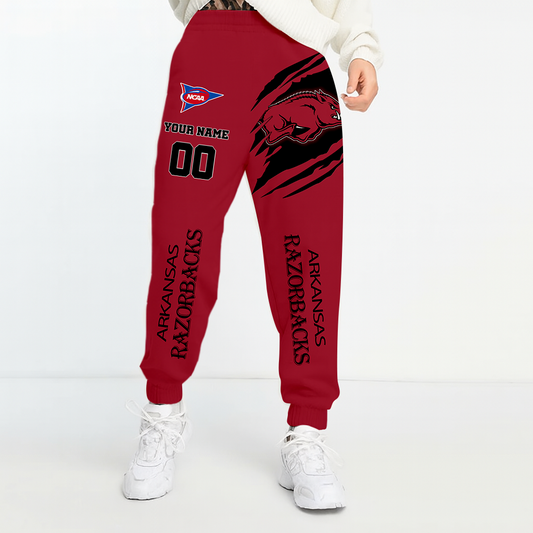 LIMITED DROP - NEW CUSTOMIZED | NCAA FBS12 AKR AK RAZORBACKS UNISEX LONG PANTS