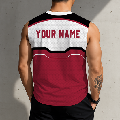 LIMITED EDITION - NEW CUSTOMIZED NCAA FBS12 AKR ARKANSAS RAZORBACKS MEN'S GYM SHIRT