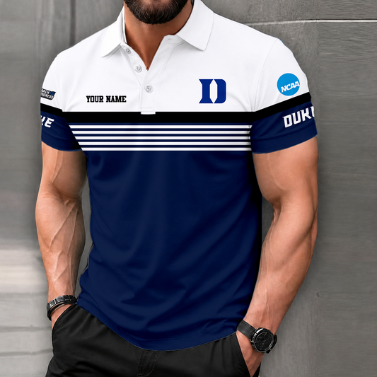 LIMITED EDITION - NEW CUSTOMIZED NCAA MAM12 DLD DUKE BLUE DEVILS POLO SHIRT