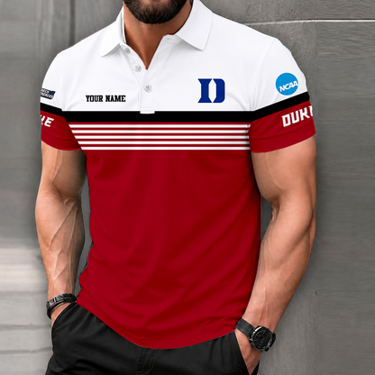LIMITED EDITION - NEW CUSTOMIZED NCAA MAM12 DLD DUKE BLUE DEVILS POLO SHIRT