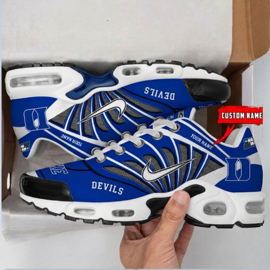 ELITE EDITION - NEW CUSTOMIZED NCAA MAM12 DLD DL DEVILS UNISEX AIR MAX PLUS SNEAKERS