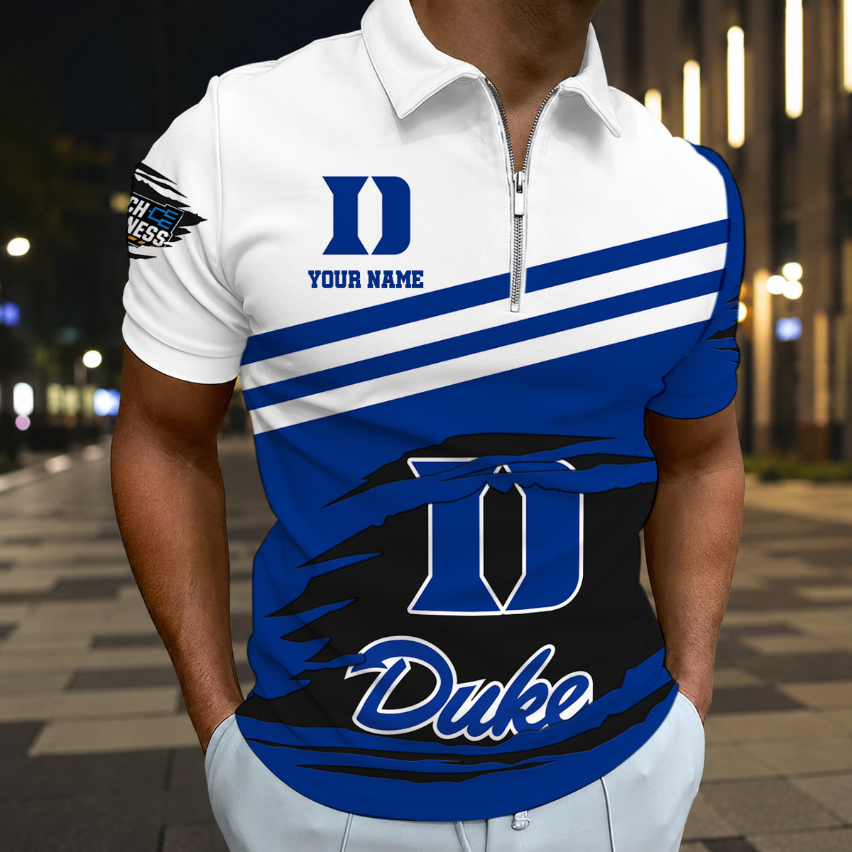 EXCLUSIVE EDITION - NEW CUSTOMIZED NCAA MAM12 DLD DUKE BLUE DEVILS T-SHIRT, POLO SHIRT, ZIP POLO SHIRT, SWEATSHIRT, HOODIE & ZIP HOODIE