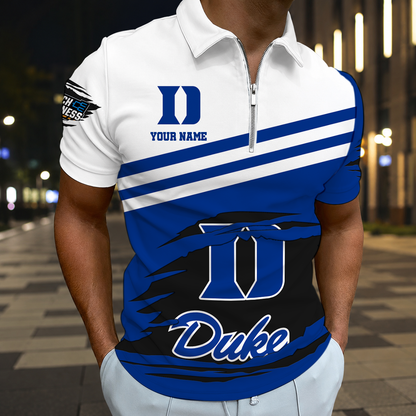 EXCLUSIVE EDITION - NEW CUSTOMIZED NCAA MAM12 DLD DUKE BLUE DEVILS T-SHIRT, POLO SHIRT, ZIP POLO SHIRT, SWEATSHIRT, HOODIE & ZIP HOODIE