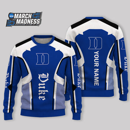 LIMITED EDITION - NEW CUSTOMIZED NCAA MAM12 DLD DUKE BLUE DEVILS UGLY SWEATER