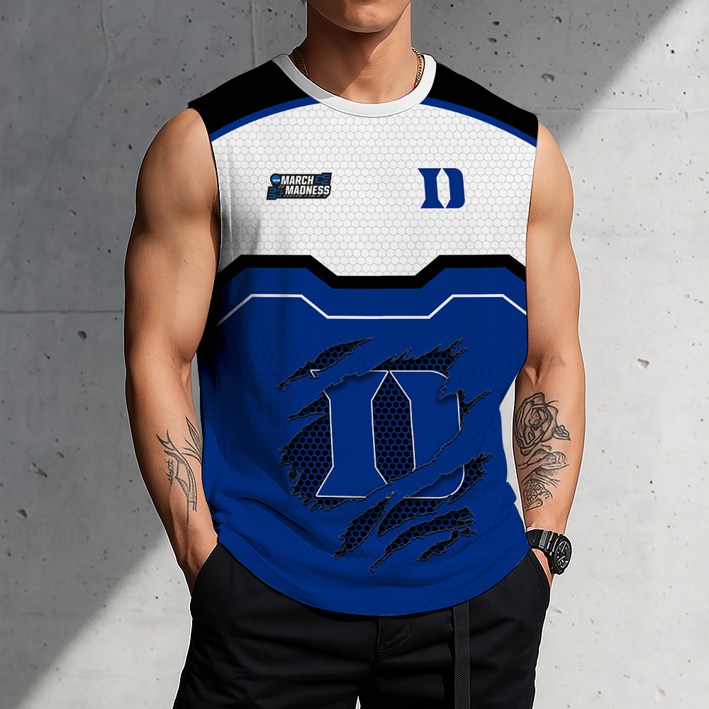 LIMITED EDITION - NEW CUSTOMIZED NCAA MAM12 DLD DUKE BLUE DEVILS MEN'S GYM SHIRT