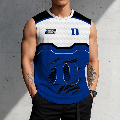 LIMITED EDITION - NEW CUSTOMIZED NCAA MAM12 DLD DUKE BLUE DEVILS MEN'S GYM SHIRT