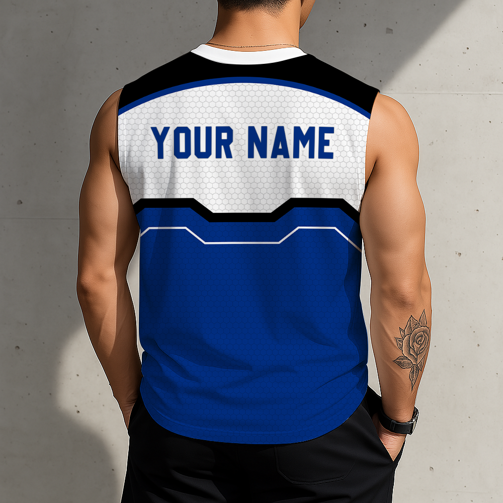 LIMITED EDITION - NEW CUSTOMIZED NCAA MAM12 DLD DUKE BLUE DEVILS MEN'S GYM SHIRT