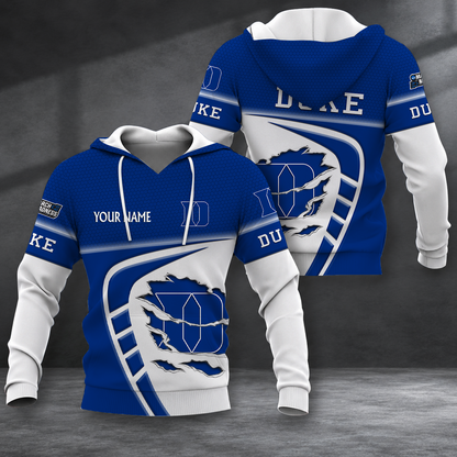 HOT DEAL - NEW CUSTOMIZED NCAA MAM12 DLD DUKE BLUE DEVILS T-SHIRT, POLO SHIRT, ZIP POLO SHIRT, SWEATSHIRT, HOODIE & ZIP HOODIE