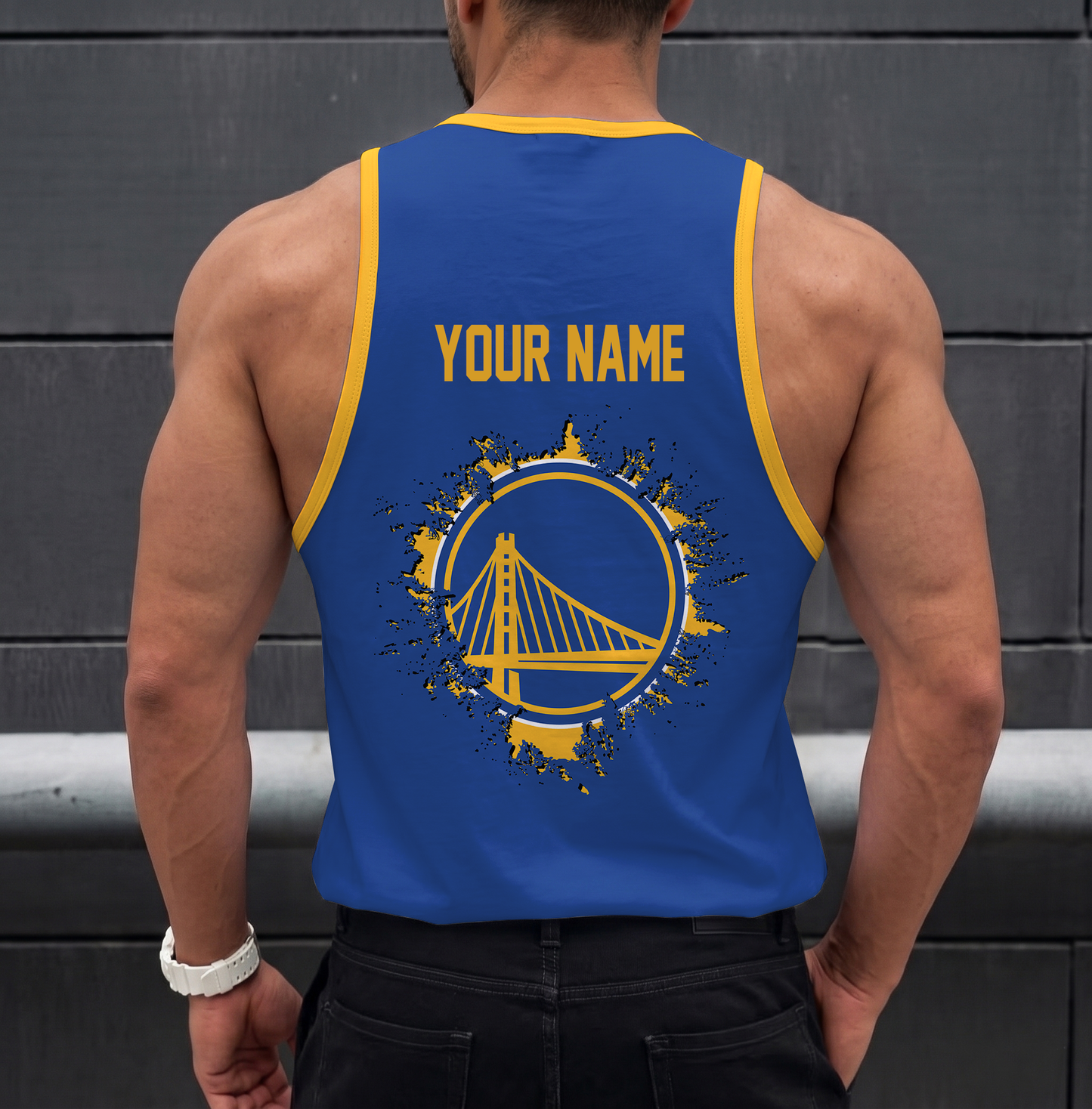FINAL SALE - NEW CUSTOMIZED NBA12 GSW GOLDEN STATE WARRIORS UNISEX TANK TOP